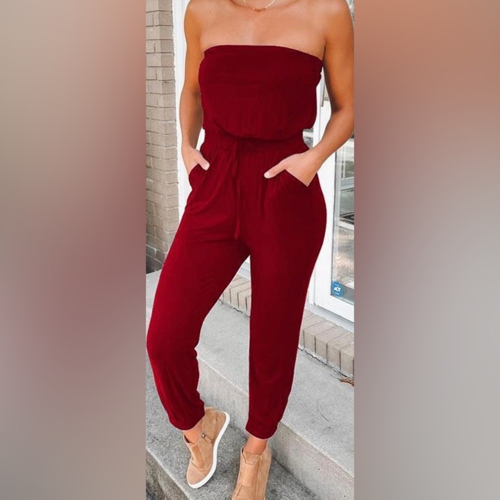 Strapless Jumpsuit